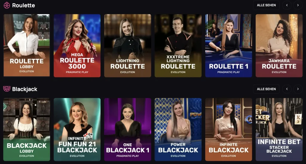 Live-Casino bei BetandPlay